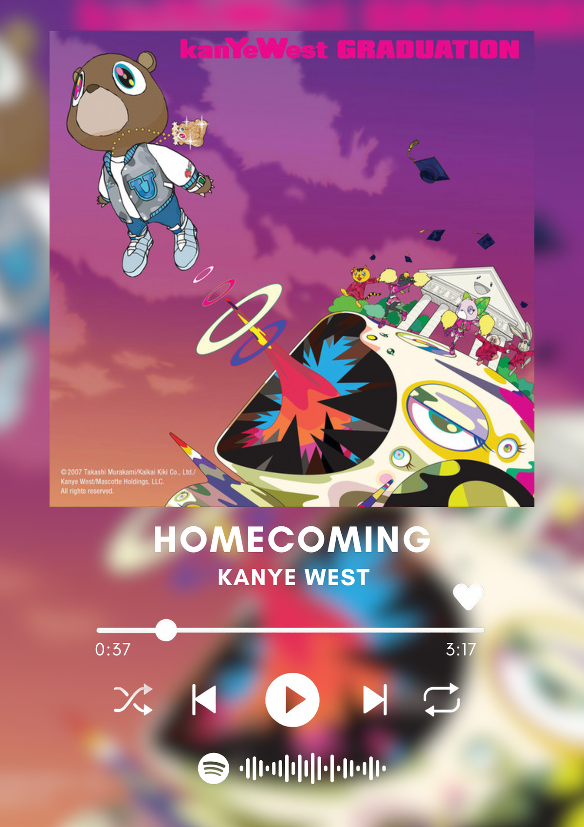 Plakat Homecoming – Kanye West - Piosenka