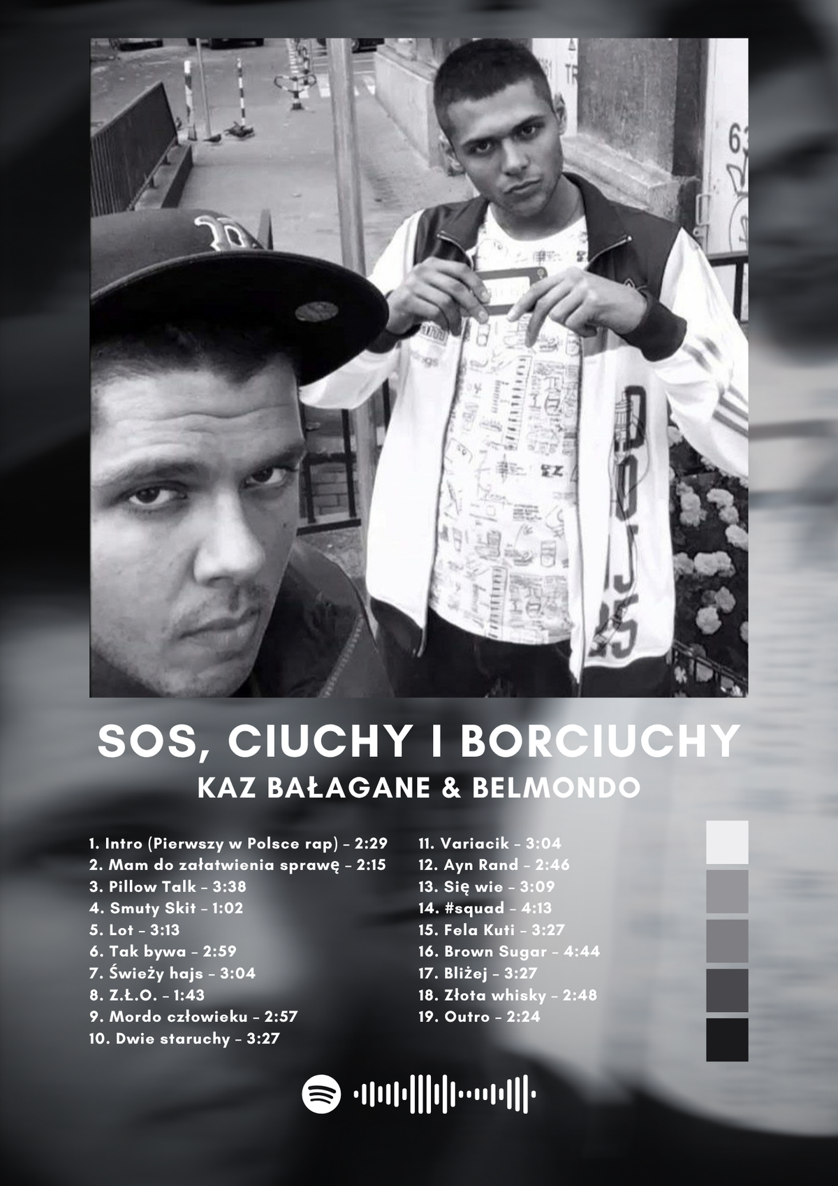 Plakat Sos Ciuchy I Borciuchy - Kaz Bałagane i Belmondo