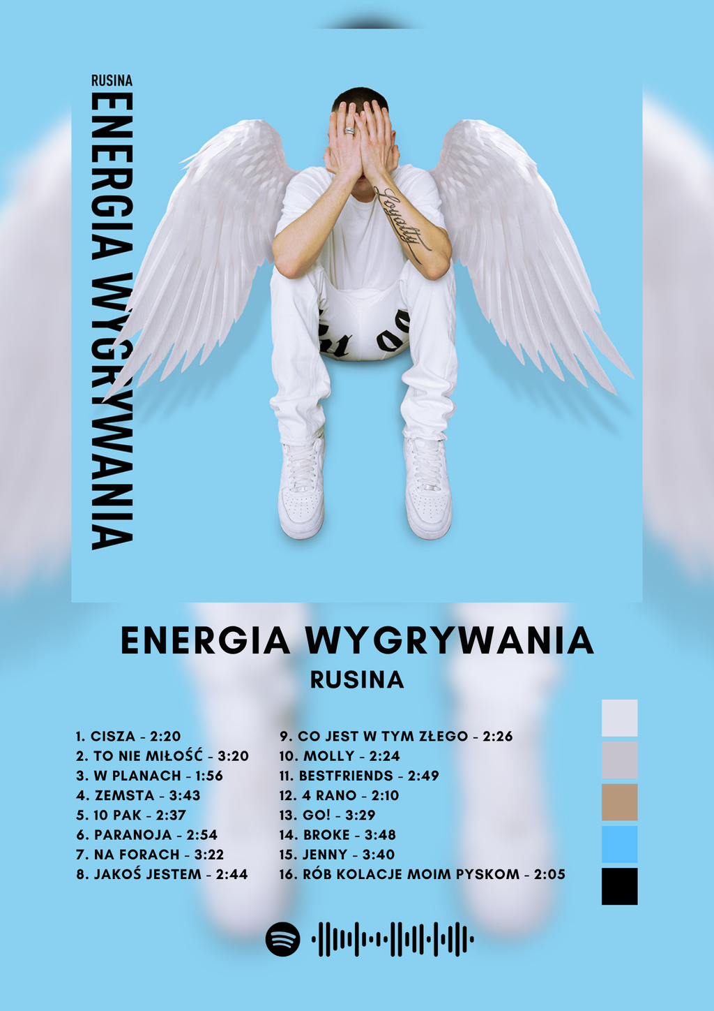 Plakat Energia Wygrywania - rusina