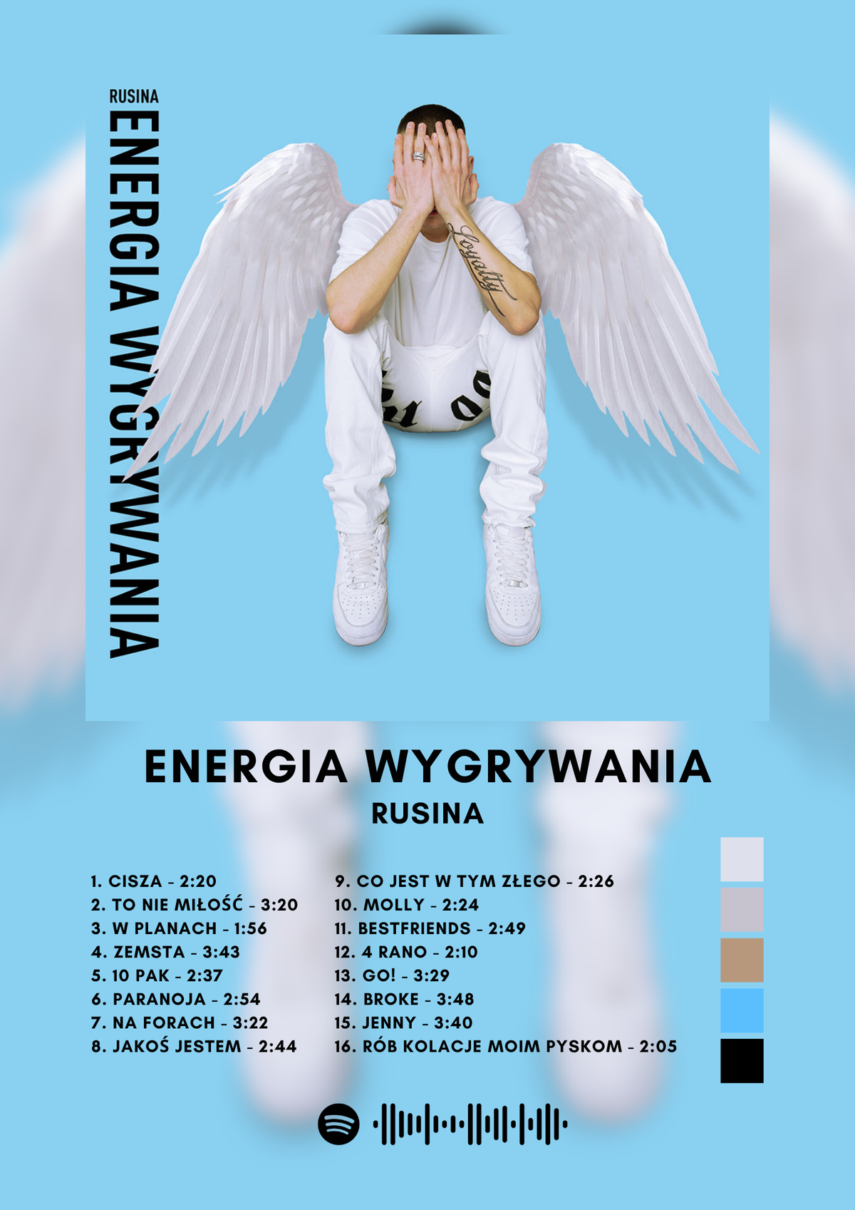 Plakat Energia Wygrywania - rusina