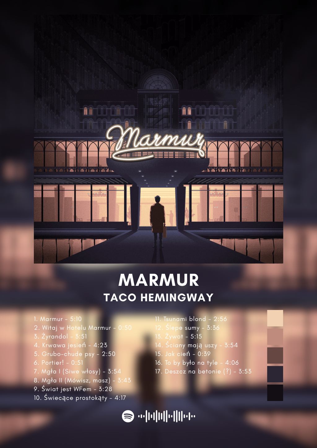 Plakat MARMUR - Taco Hemingway