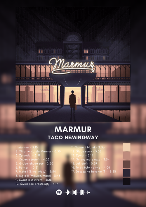 Plakat MARMUR - Taco Hemingway